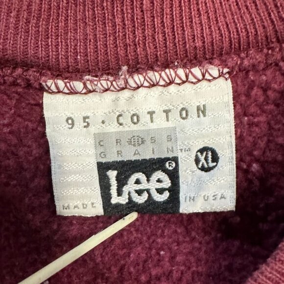 Vtg Lee Oak Hall Athletics Pullover Sweatshirt XL USA Preppy Old School Prep - Picture 5 of 8